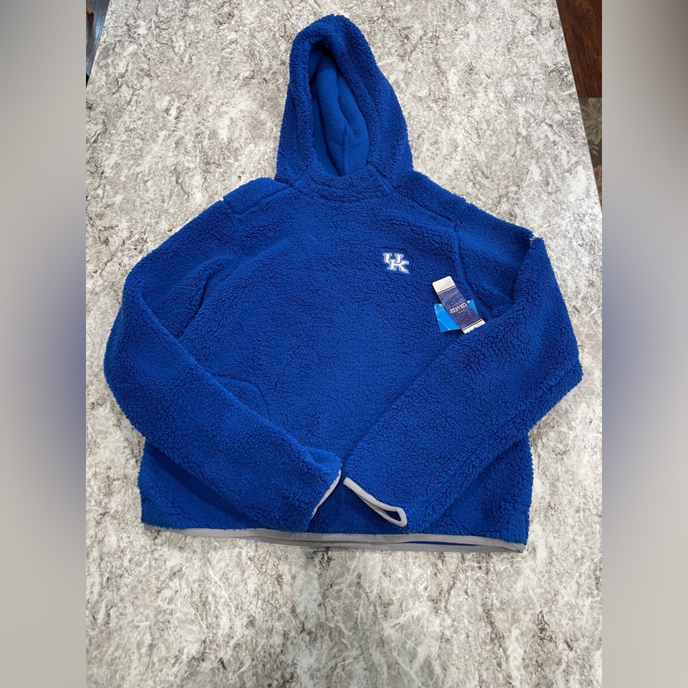 Columbia UK University of Kentucky Sherpa style pullover NWT size medium